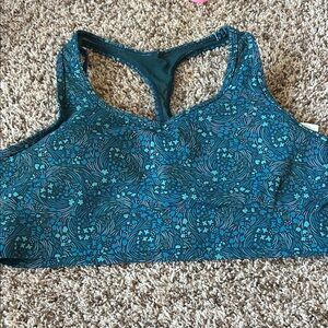 ZYIA Teal and Blue Activewear Top